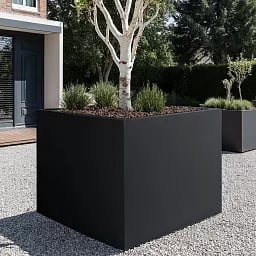 PURE Cube Outdoor Fiberglass Planter