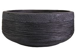 IDEALIST Lite Ribbed Light Concrete Bowl Planter