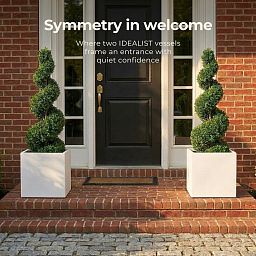 IDEALIST Lite Square Box Contemporary Light Concrete Planter