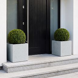 IDEALIST Lite Square Box Contemporary Marble Light Concrete Planter