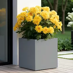 IDEALIST Lite Square Box Contemporary Light Concrete Planter