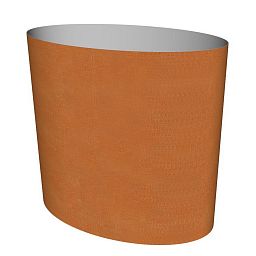Cortenstyle Big Oval on Wheels Planter IN\OUT