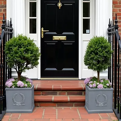 IDEALIST Kensington Light Stone Square Garden Planter