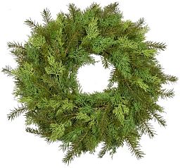 Pine Wreath white Artificial Branch Plant