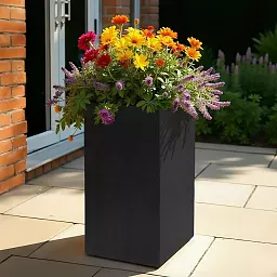 Tall Fiberstone Square Planter by Idealist Premium BOUVY