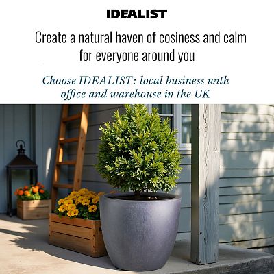IDEALIST Lite Contemporary Light Concrete Egg Planter