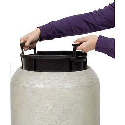 Cigar Round Tall Polystone Outdoor Planter