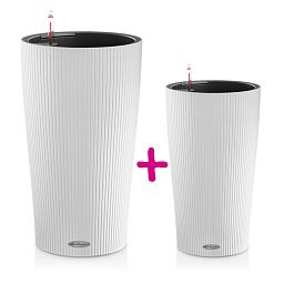 LECHUZA CILINDRO Color Round Tall Poly Resin Self-watering Planter