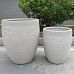 IDEALIST Lite Ribbed Light Concrete Vase Planter