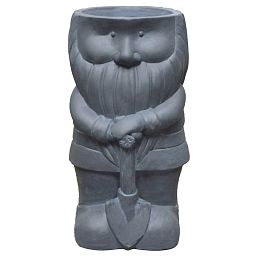 IDEALIST Lite Gnome with a Shovel Oval Plant Pot Outdoor