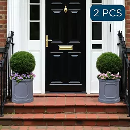 IDEALIST Chelsea Light Concrete Cylinder Garden Planter