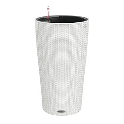 LECHUZA CILINDRO Cottage Round Tall Poly Resin Self-watering Planter