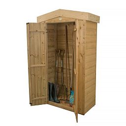 Installed Outdoor Pressure Treated Wooden Shiplap Apex Tall Garden Store by Forest Garden