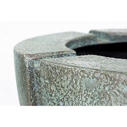 Patina Bowl Polystone Outdoor Planter