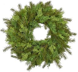 Pine Wreath white Artificial Branch Plant