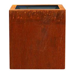 Cortenstyle Trend Topper on Ring Square Planter IN\OUT