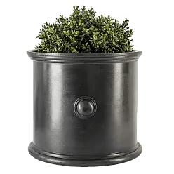 Trafalgar Fiberglass Round Faux Lead Planter Pot In/Out