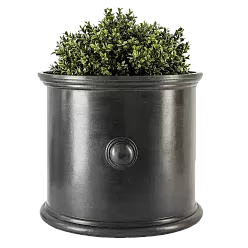 Trafalgar Fiberglass Round Faux Lead Planter Pot In/Out