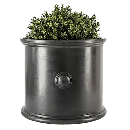 Trafalgar Fiberglass Round Faux Lead Planter Pot In/Out