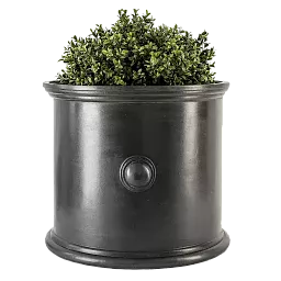 Trafalgar Fiberglass Round Faux Lead Planter Pot In/Out