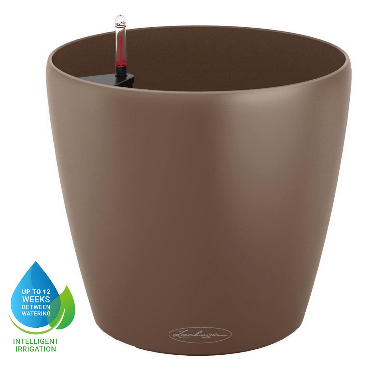 LECHUZA CLASSICO Color Round Poly Resin Self-watering Planter