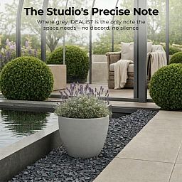 IDEALIST Lite Contemporary Light Concrete Egg Planter