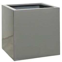 Square Fiberstone Planter by Idealist Premium BLOCK Glossy