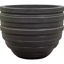Polystone Ribbed Planter | Indoor and Outdoor Plant Pot