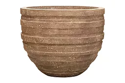 Polystone Ribbed Planter | Indoor and Outdoor Plant Pot