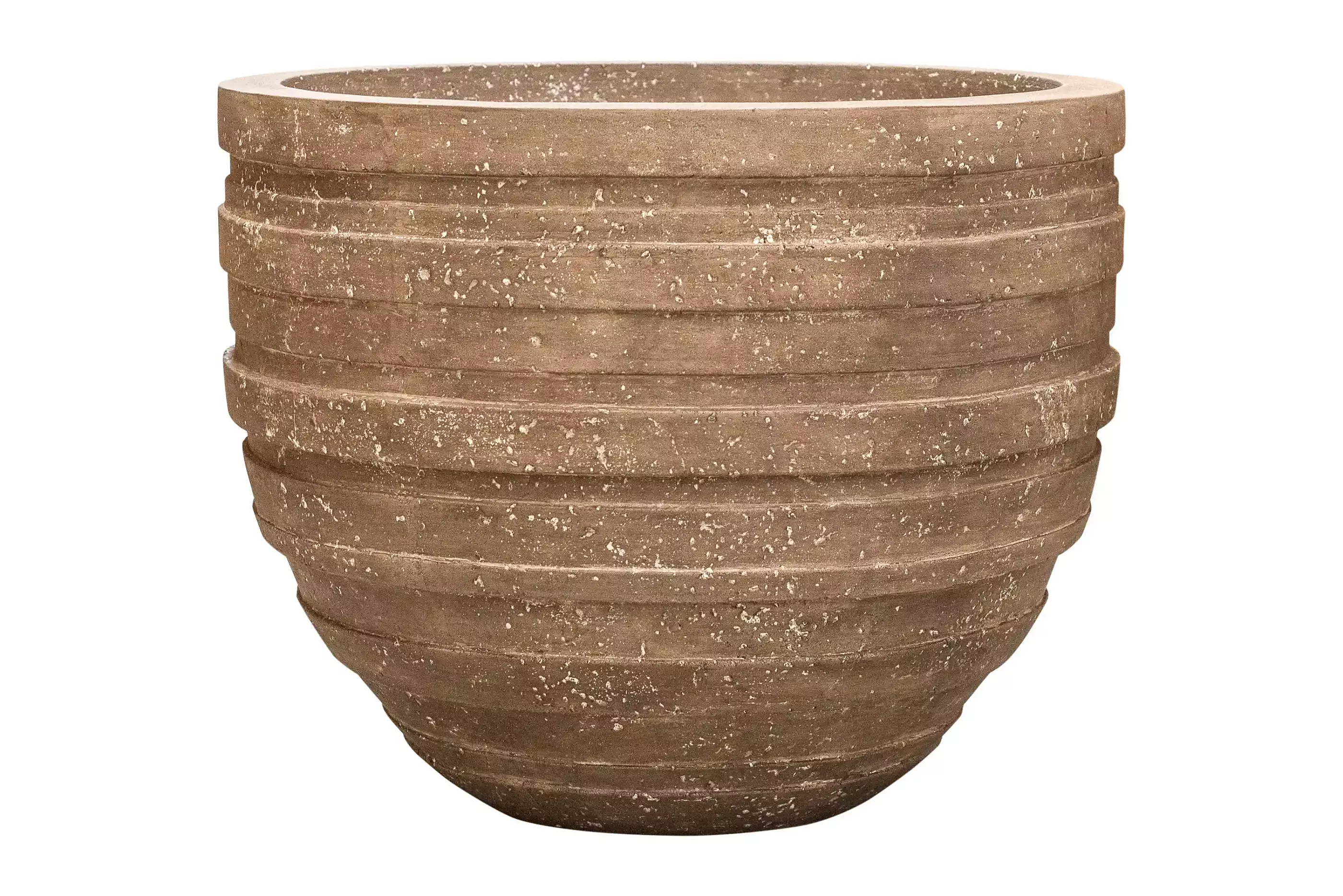 Polystone Ribbed Planter | Indoor and Outdoor Plant Pot