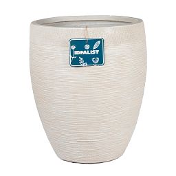 IDEALIST Lite Ribbed Light Concrete Vase Planter