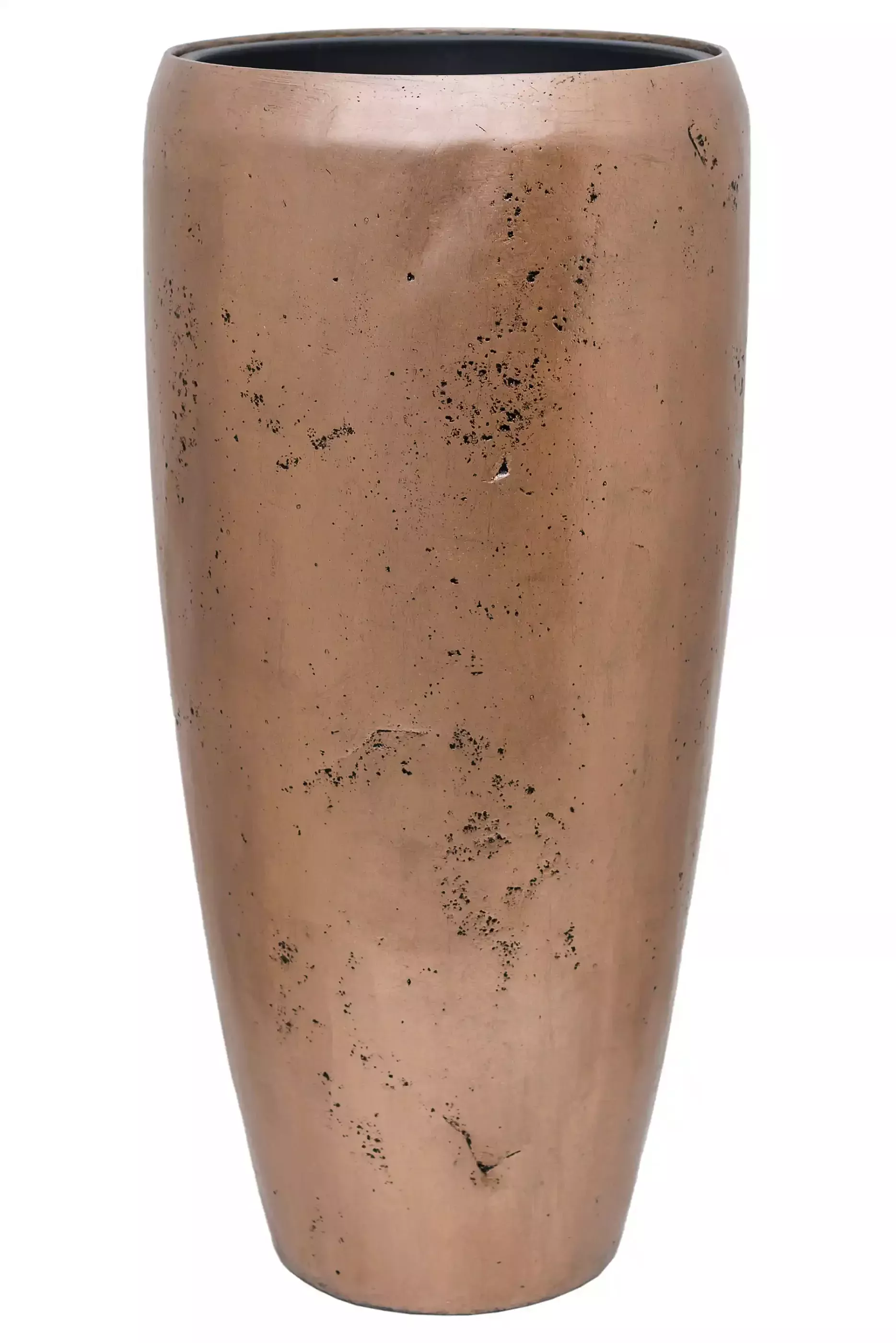 Opus Raw Polystone Tall Planter + Liner | Round Indoor Plant Pot
