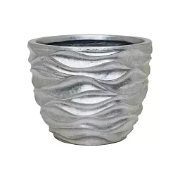 Luxe Lite Glossy Sea Round Indoor Planter
