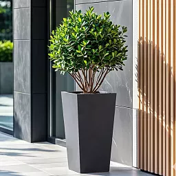 IDEALIST Lite Tall Tapered Contemporary Light Concrete Planter