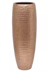 Opus Hammered Polystone Tall Planter + Liner | Round Large Indoor Plant Pot Opus Hammered Polystone Tall Planter + Liner | Round Large Indoor Plant Pot