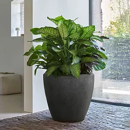 Composits Polystone Couple Round Indoor Planter Pot