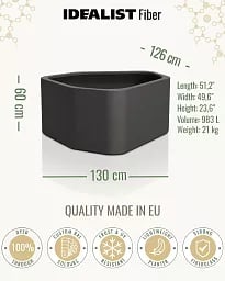 CALM Outdoor Fiberglass Planter