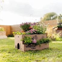 WildPod Mini 2-in-1 Outdoor Large Square Planter and Wildlife House by...