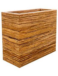 Rattanplanter Divider Rectangle Natural Indoor Planter