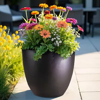 IDEALIST Lite Contemporary Light Concrete Egg Planter