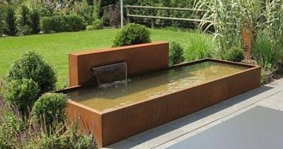 CorTen Garden Fountain Pondwall Freestanding