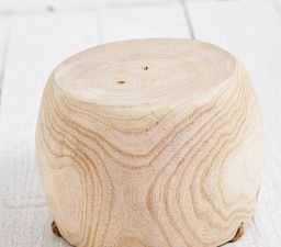 HORTICO ECO Wooden House Planter Round Indoor Plant Pot for House Plants with Waterproof Liner