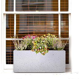 IDEALIST Lite Window Box Light Concrete Planter
