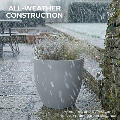 IDEALIST Lite Contemporary Light Concrete Egg Planter