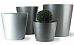 Geo Round Fiberglass Round Tall Alu Tx Planter Pot In/Out