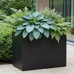 IDEALIST Lite Contemporary Light Concrete Trough Planter