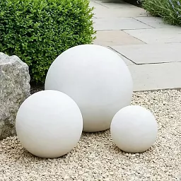 Set of IDEALIST Lite Concrete Effect Outdoor Garden Decorative Balls