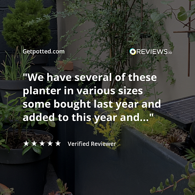 IDEALIST Lite Contemporary Light Concrete High Trough Planter