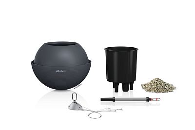 LECHUZA BOLA Color Round Poly Resin Self-watering Planter