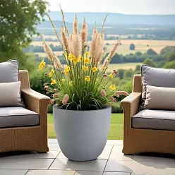 IDEALIST Lite Contemporary Light Concrete Egg Planter